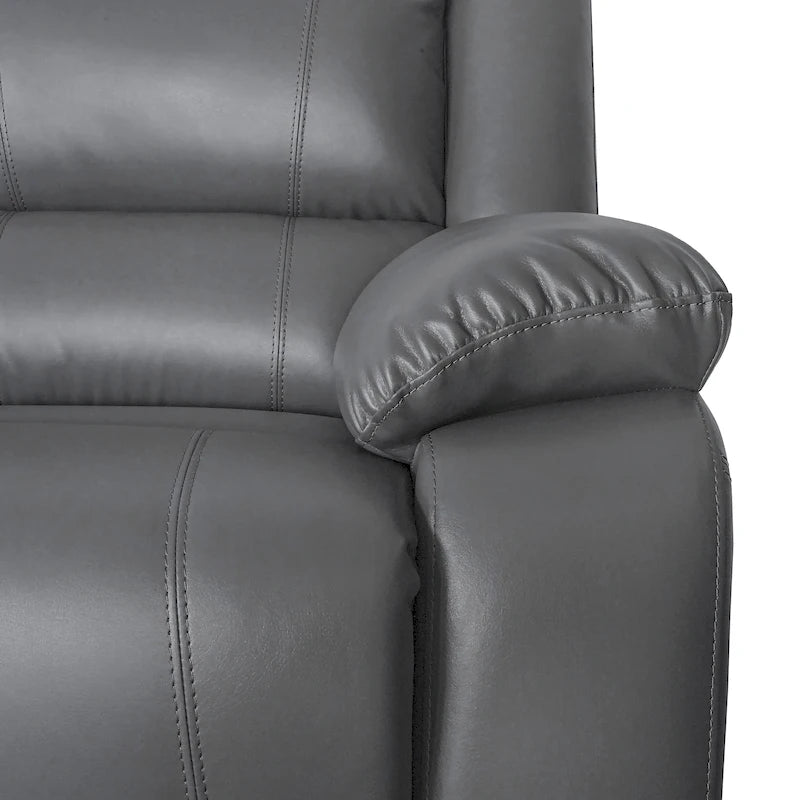 Recliner Sezionale in Ecopelle Moderna Contemporanea da 108" a 7 Posti