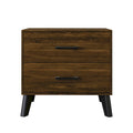 Comodino in Legno Classico a 2 Cassetti