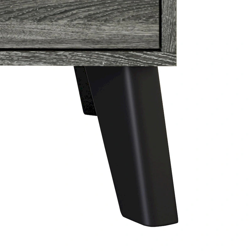 Comodino in Legno Classico a 2 Cassetti