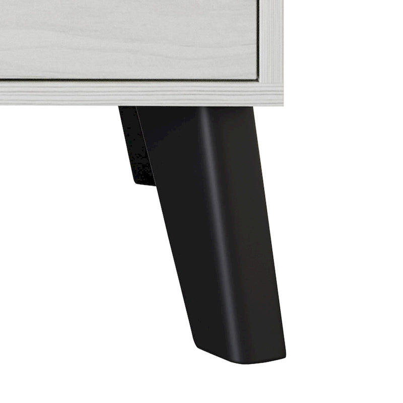 Comodino in Legno Classico a 2 Cassetti
