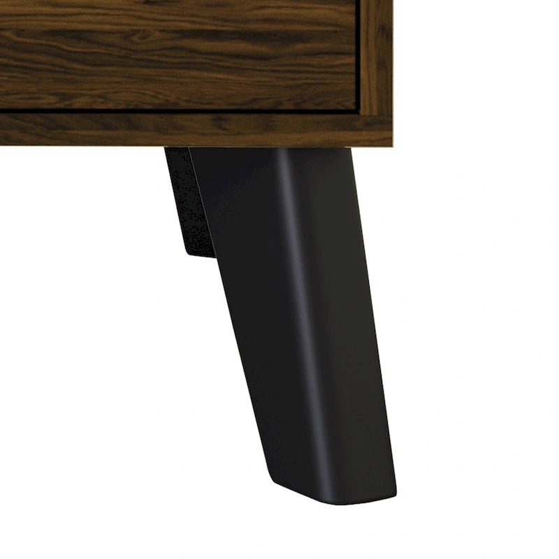 Comodino in Legno Classico a 2 Cassetti