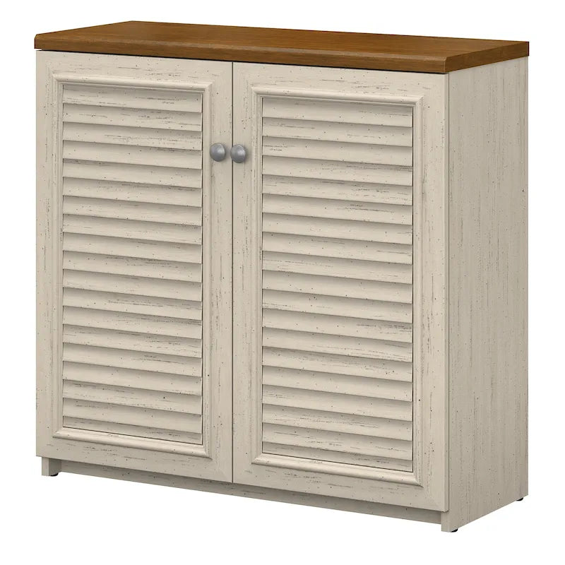 Mobiletto contenitore con ante e ripiani - 80.6 cm L x 32.4 cm P x 78 cm H