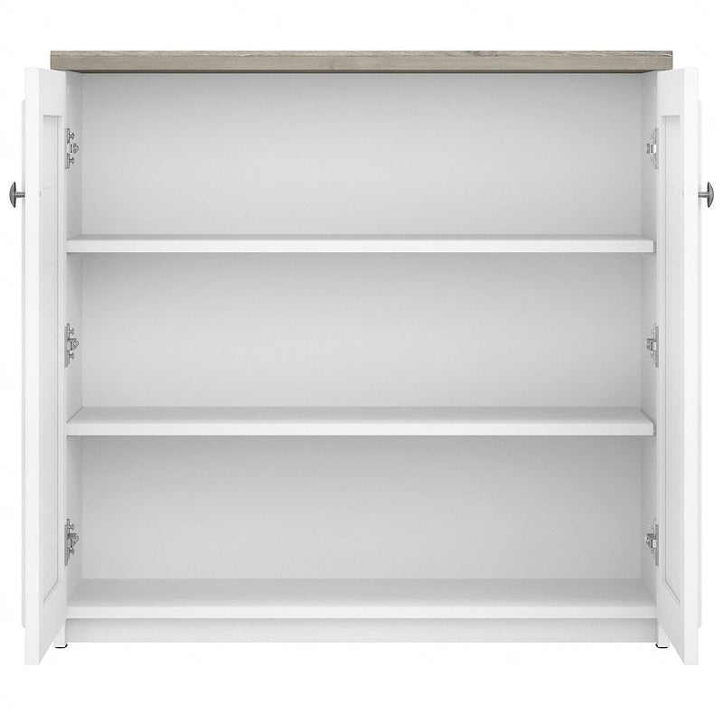 Mobiletto contenitore con ante e ripiani - 80.6 cm L x 32.4 cm P x 78 cm H