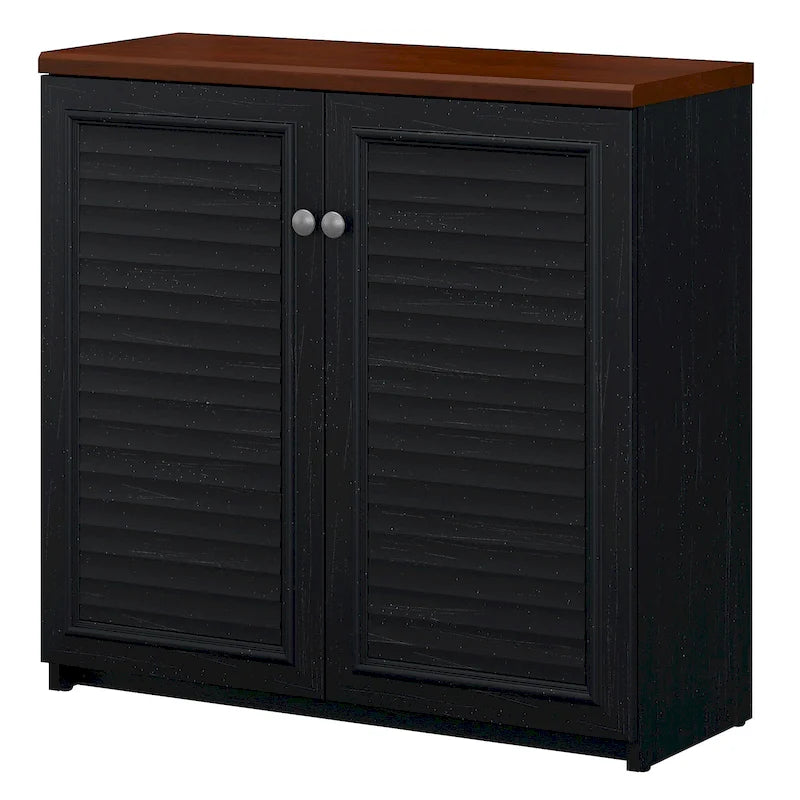 Mobiletto contenitore con ante e ripiani - 80.6 cm L x 32.4 cm P x 78 cm H