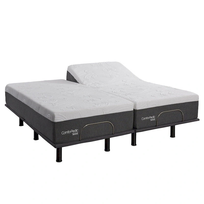 Materasso da 14 pollici e base letto regolabile