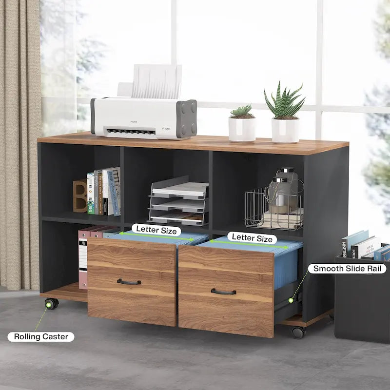 Scrivania a L per computer da 160 cm con schedario laterale da 120 cm, set scrivania direzionale per ufficio domestico