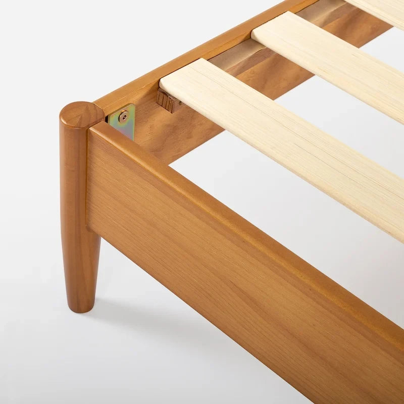 Struttura Letto a Piattaforma in Legno Mid-Century