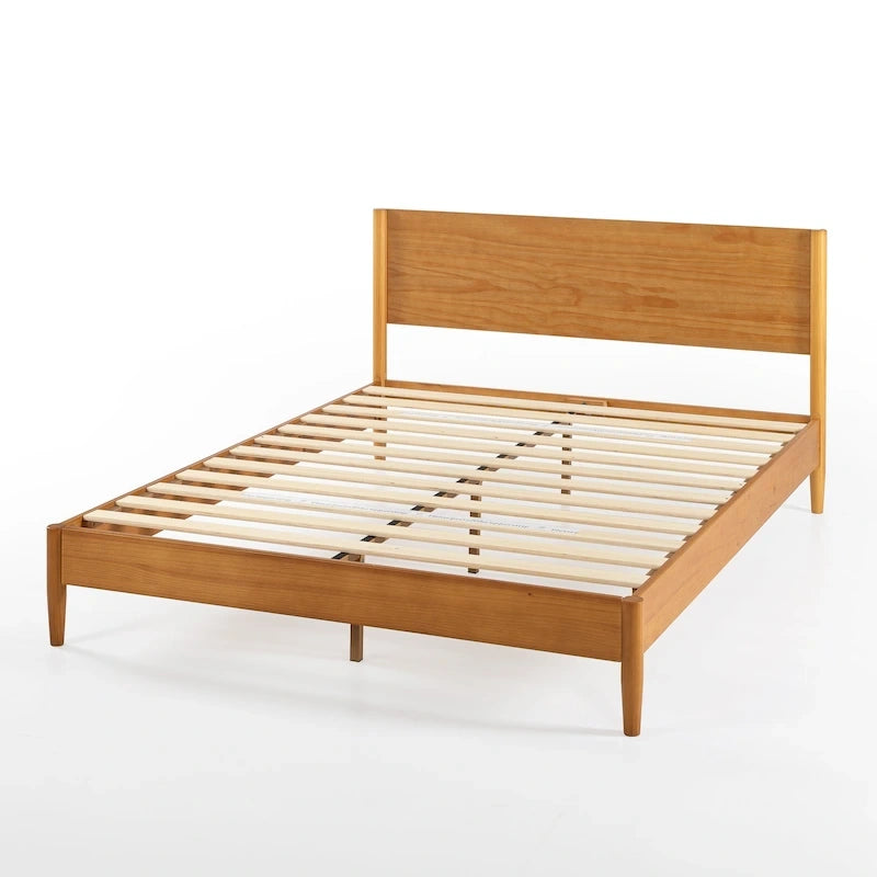 Struttura Letto a Piattaforma in Legno Mid-Century