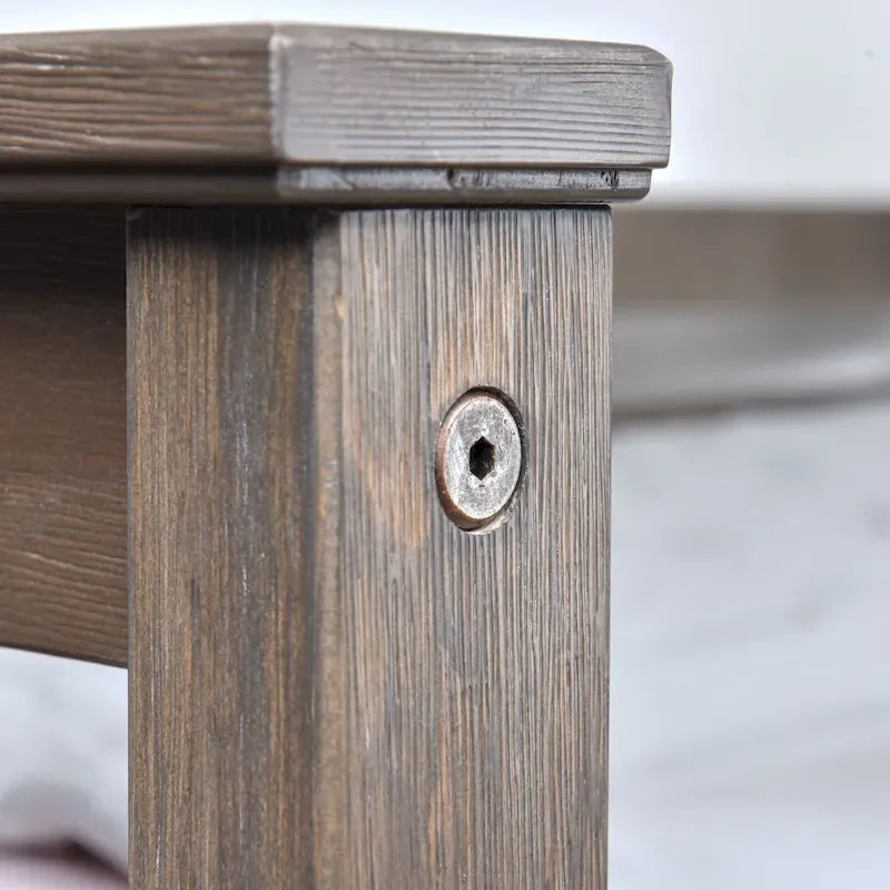 Classico letto a piattaforma Queen in vero legno massello