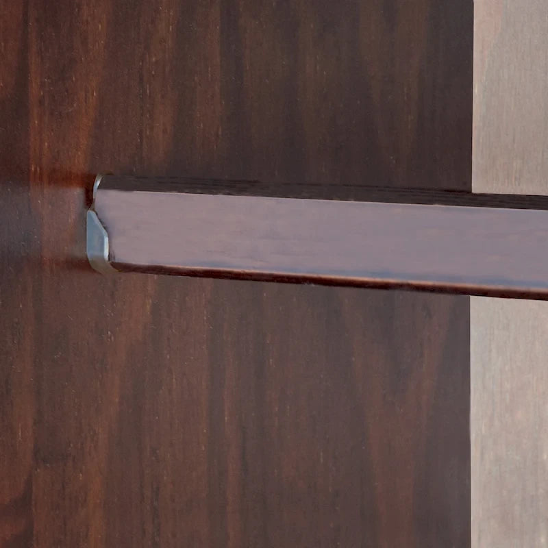Armadio a 4 ante in 100% legno massello con maniglie in metallo o legno