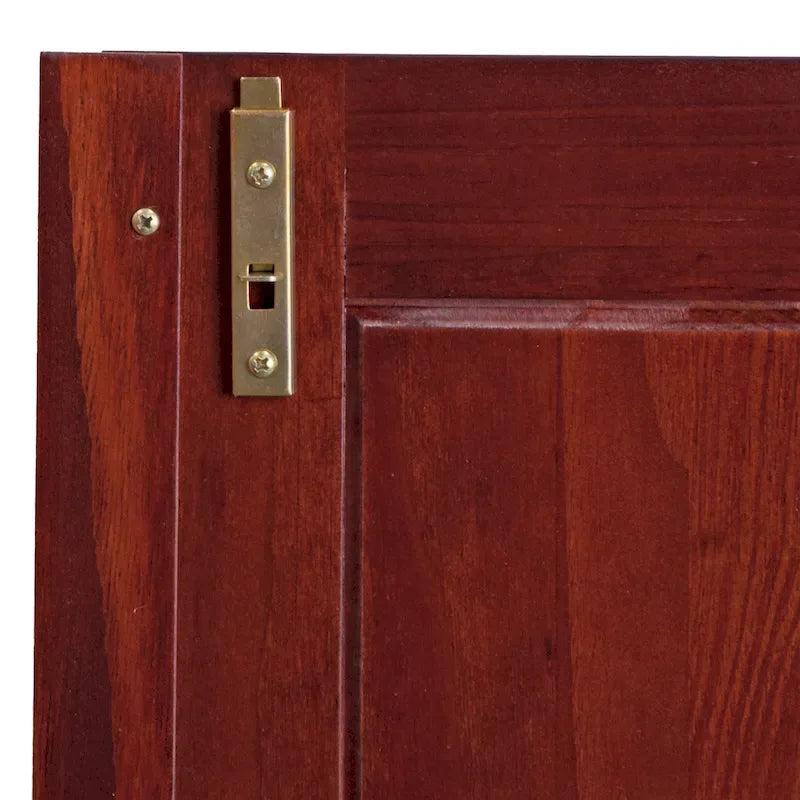 Armadio a 4 ante in 100% legno massello con maniglie in metallo o legno