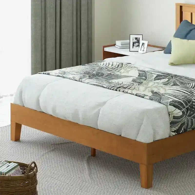 Struttura letto in legno di pino rustico