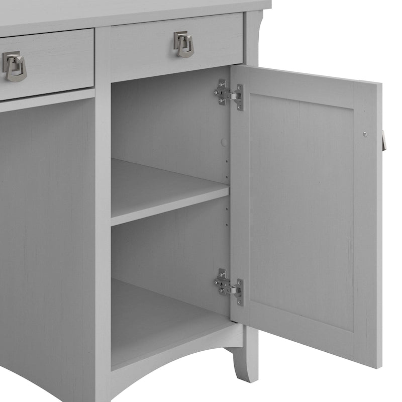Scrivania ad angolo da 55W con contenitore