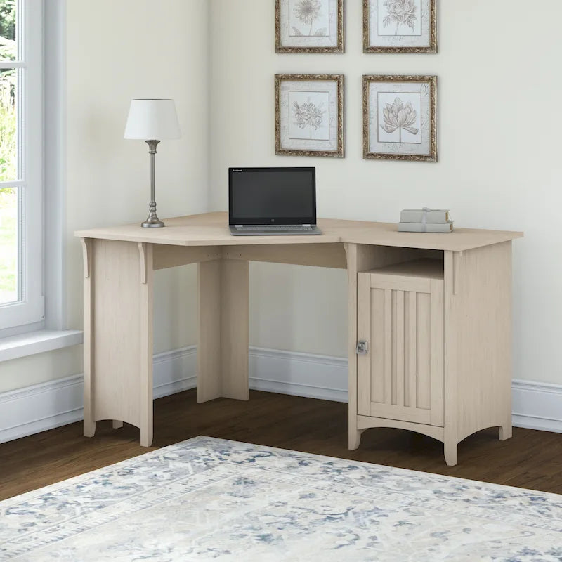 Scrivania ad angolo da 55W con contenitore