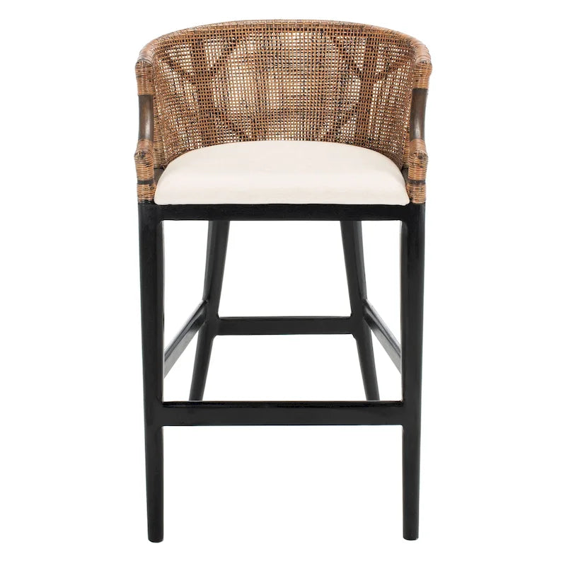Sgabello da bar in rattan 30 pollici - 22,3" L x 20,5" P x 39" H