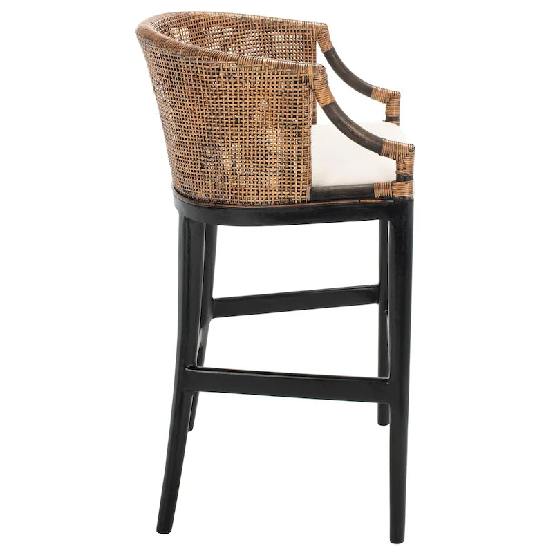 Sgabello da bar in rattan 30 pollici - 22,3" L x 20,5" P x 39" H