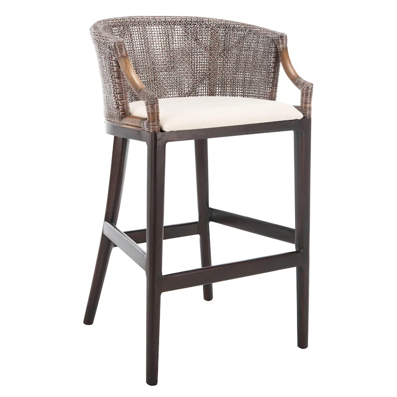 Sgabello da bar in rattan 30 pollici - 22,3" L x 20,5" P x 39" H