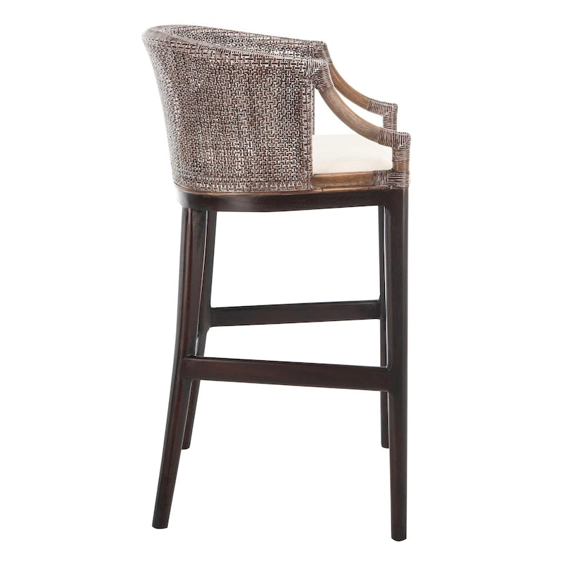 Sgabello da bar in rattan 30 pollici - 22,3" L x 20,5" P x 39" H