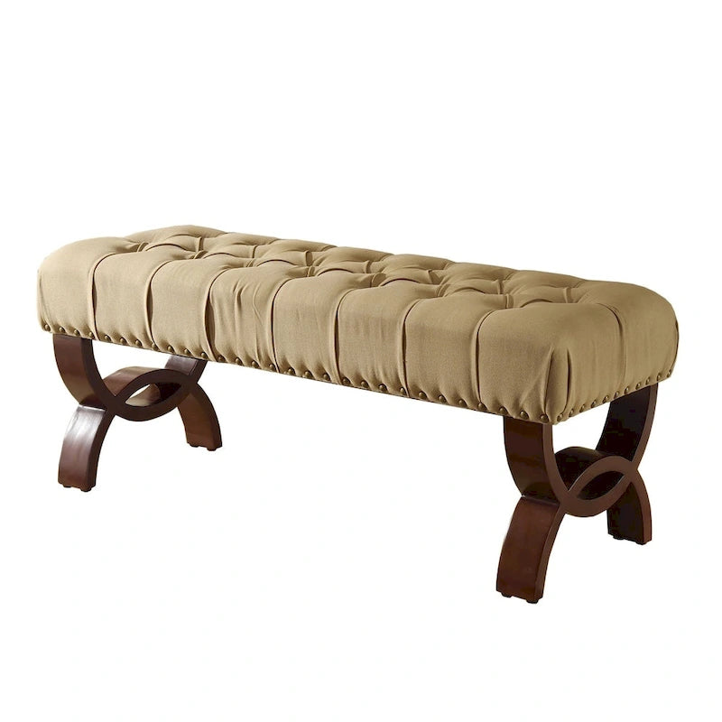 Panca capitonné con borchie decorative