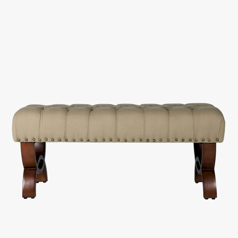 Panca capitonné con borchie decorative