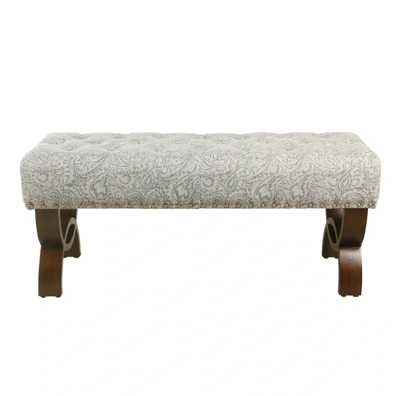 Panca capitonné con borchie decorative