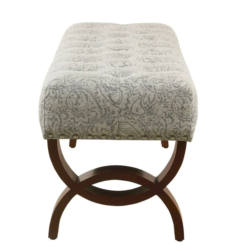 Panca capitonné con borchie decorative