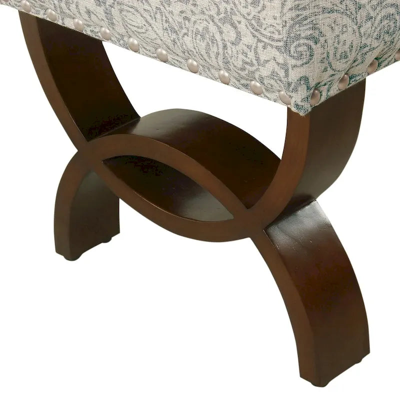 Panca capitonné con borchie decorative