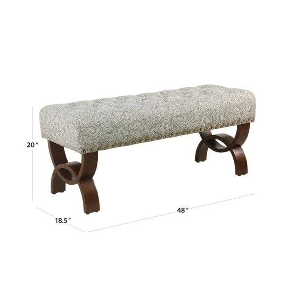 Panca capitonné con borchie decorative