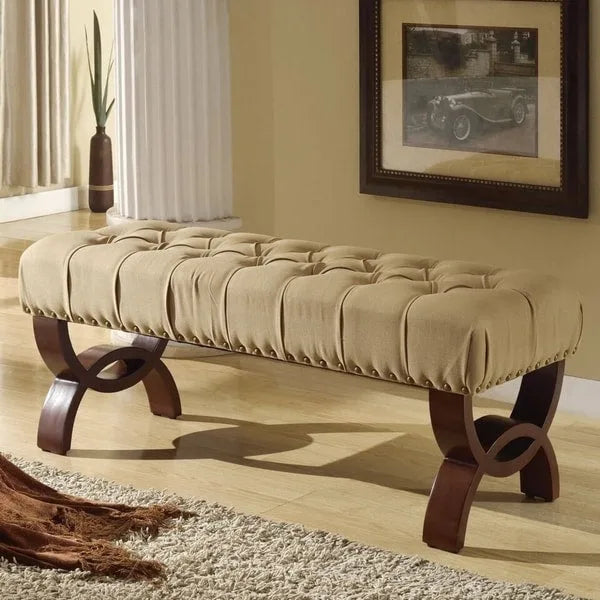 Panca capitonné con borchie decorative