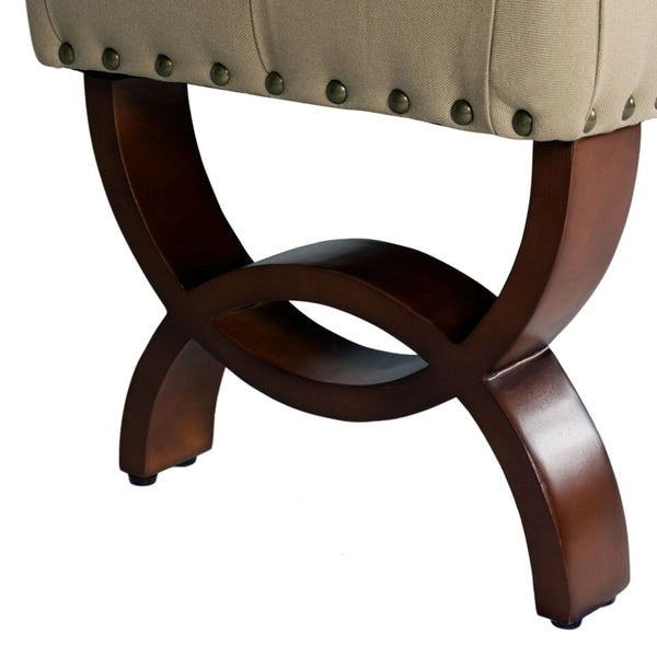 Panca capitonné con borchie decorative