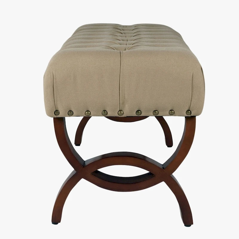 Panca capitonné con borchie decorative