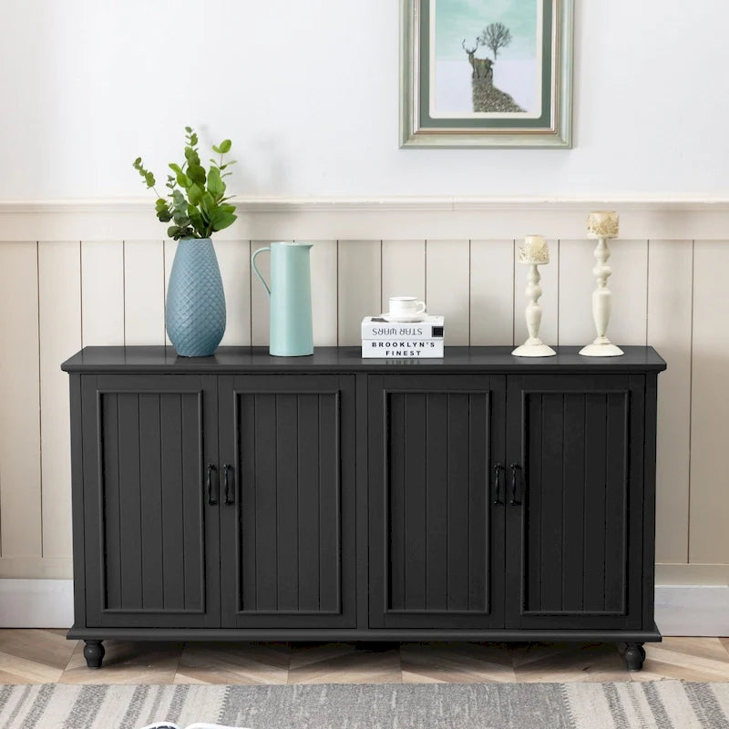 Mobiletto da Cucina, Credenza, Bar Caffè, Armadietto Contenitore Accentato