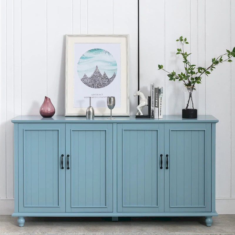 Mobiletto da Cucina, Credenza, Bar Caffè, Armadietto Contenitore Accentato