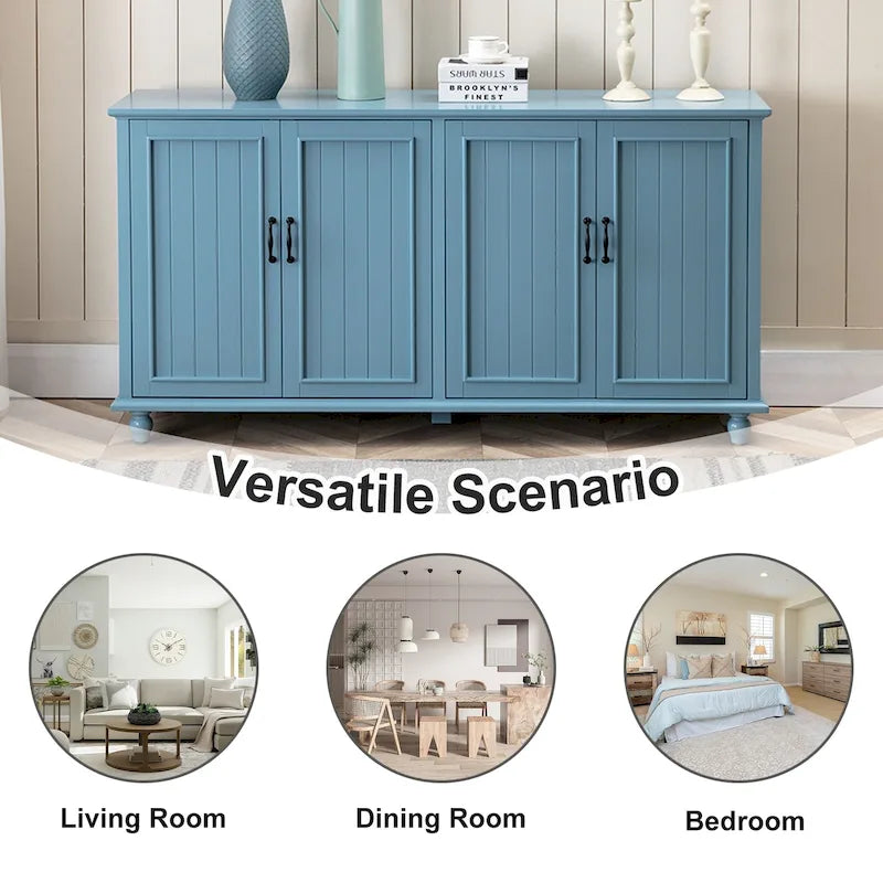 Mobiletto da Cucina, Credenza, Bar Caffè, Armadietto Contenitore Accentato