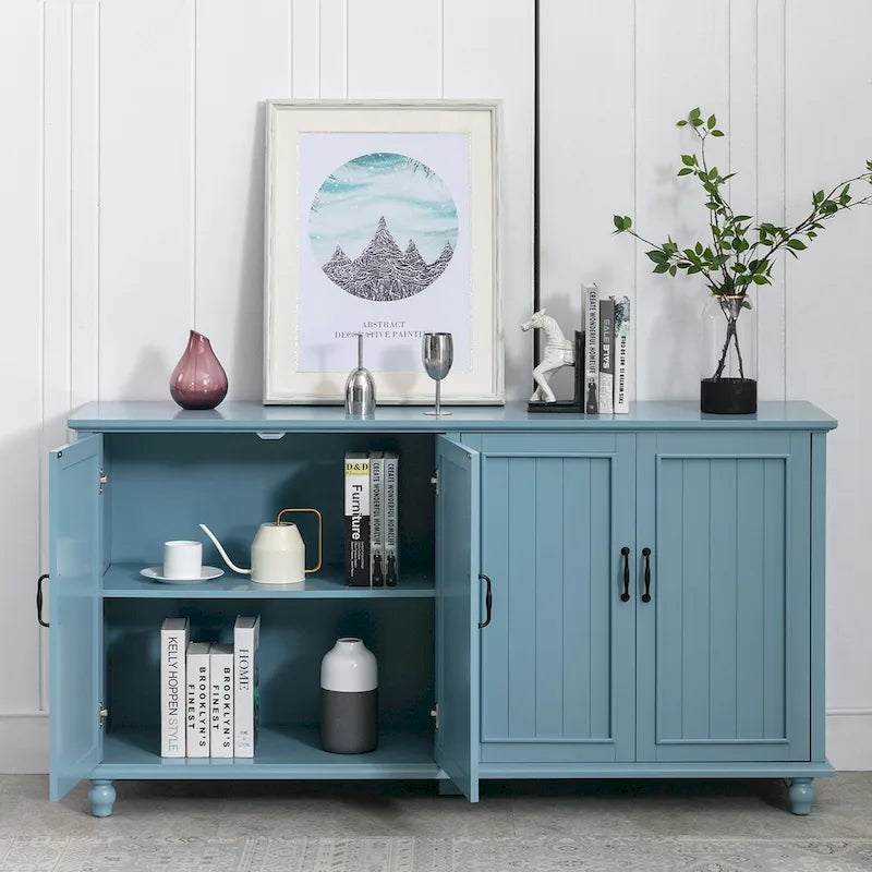 Mobiletto da Cucina, Credenza, Bar Caffè, Armadietto Contenitore Accentato