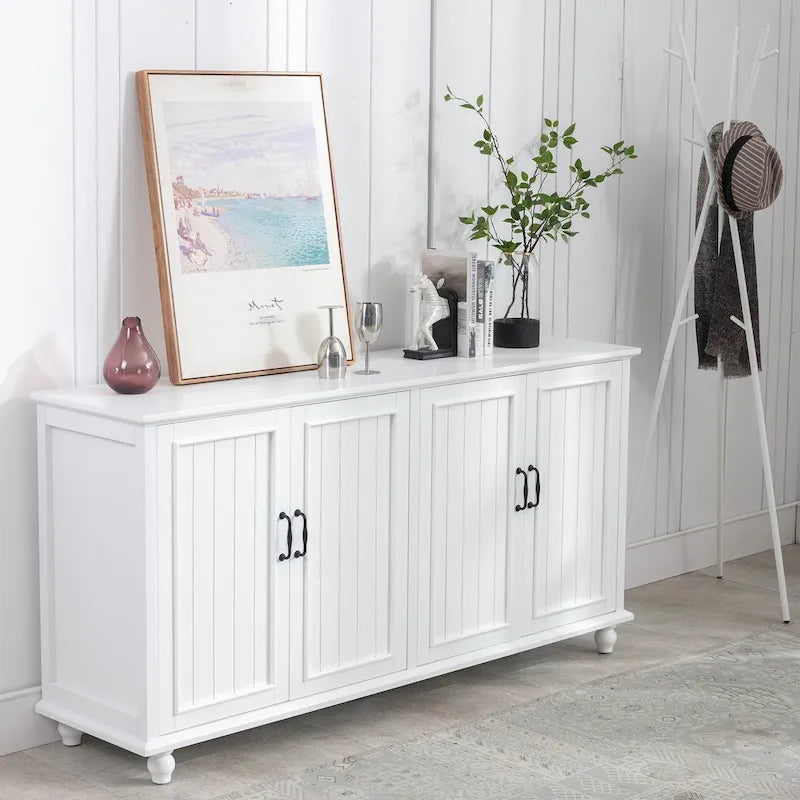 Mobiletto da Cucina, Credenza, Bar Caffè, Armadietto Contenitore Accentato