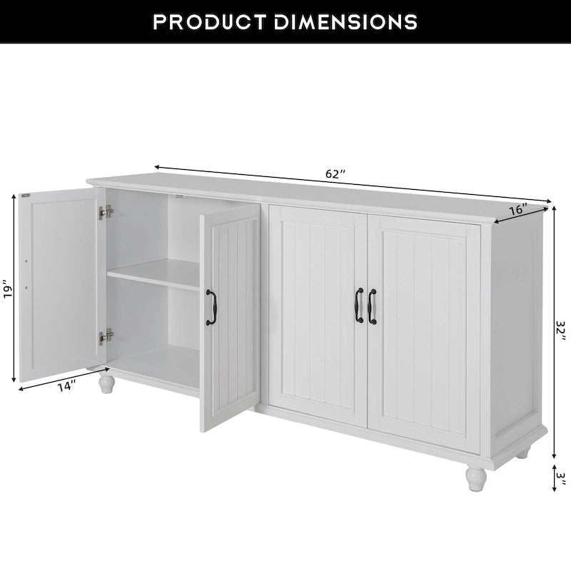 Mobiletto da Cucina, Credenza, Bar Caffè, Armadietto Contenitore Accentato