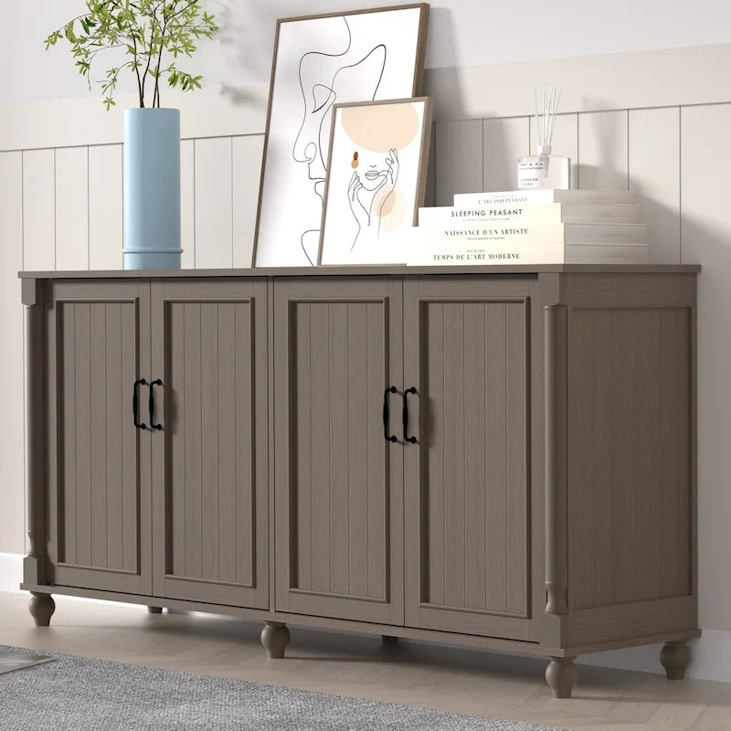 Mobiletto da Cucina, Credenza, Bar Caffè, Armadietto Contenitore Accentato