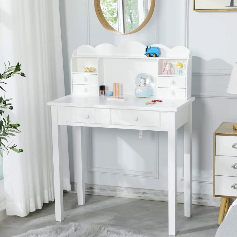 Scrivania con porta USB e 7 cassetti
