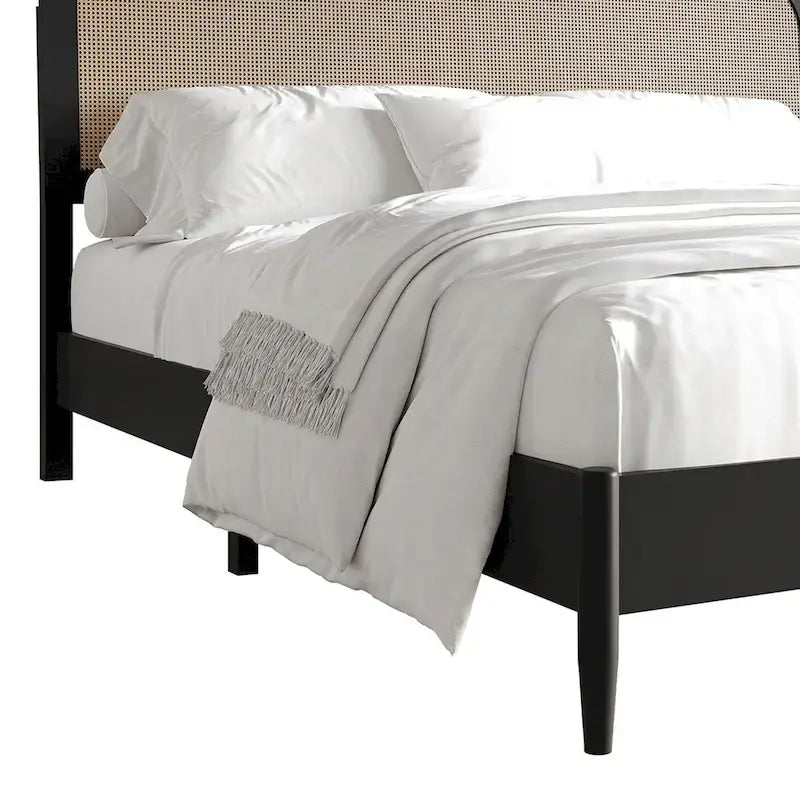 Letto a piattaforma moderno di metà secolo
