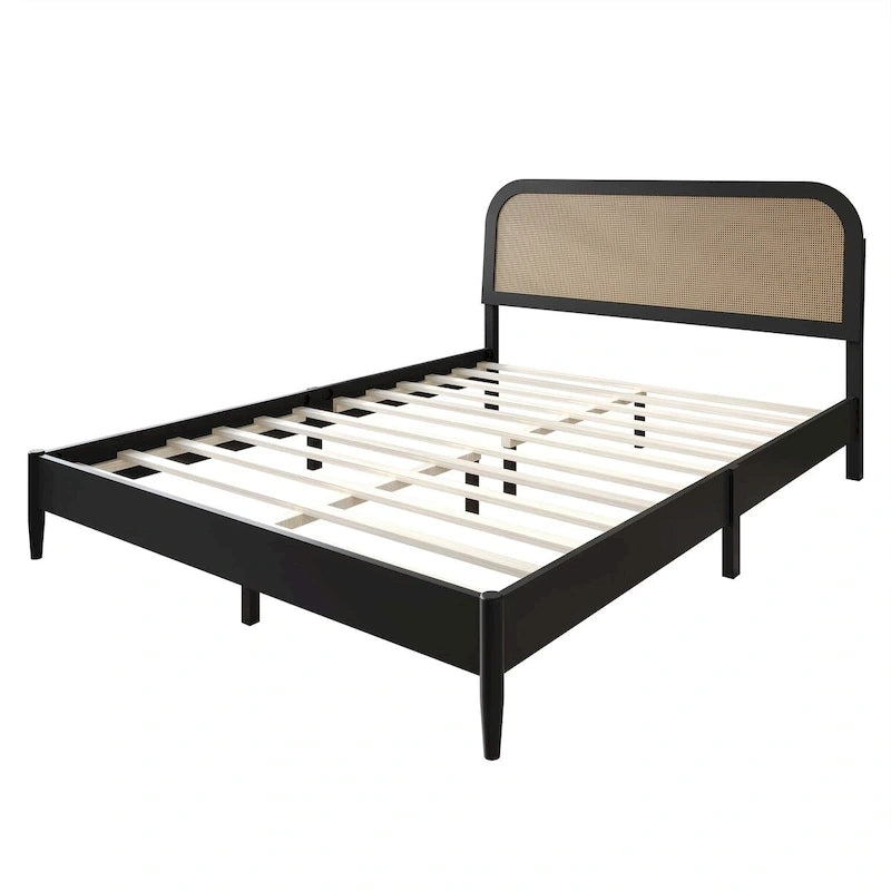 Letto a piattaforma moderno di metà secolo