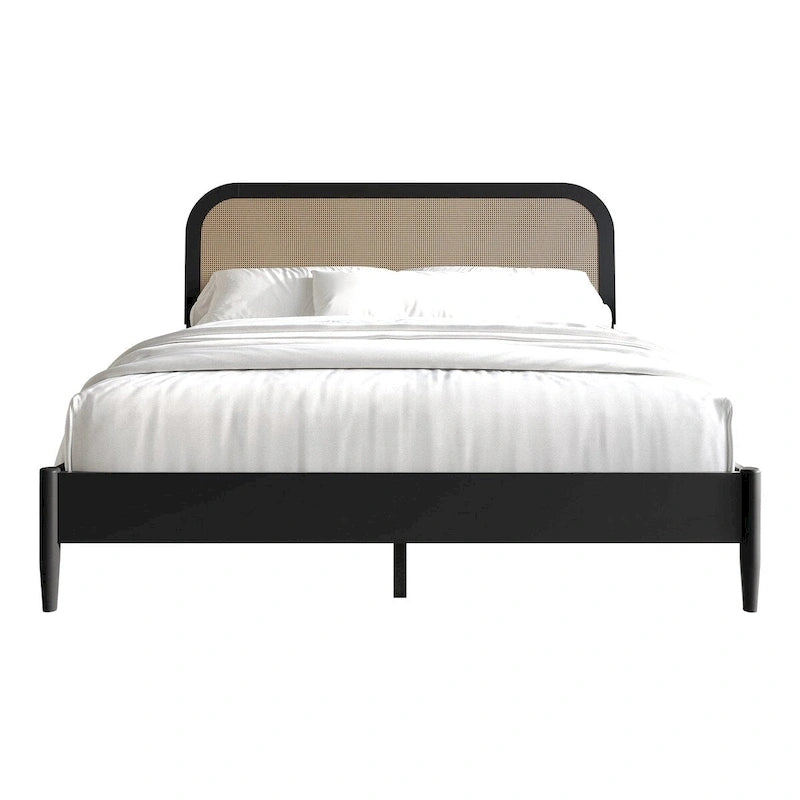 Letto a piattaforma moderno di metà secolo