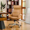 Sedia da ufficio girevole regolabile in similpelle stile Mid-Century, 48 pollici