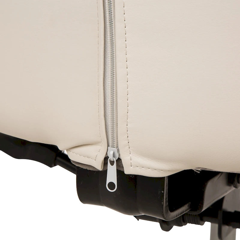 Sedia da ufficio girevole regolabile in similpelle stile Mid-Century, 48 pollici
