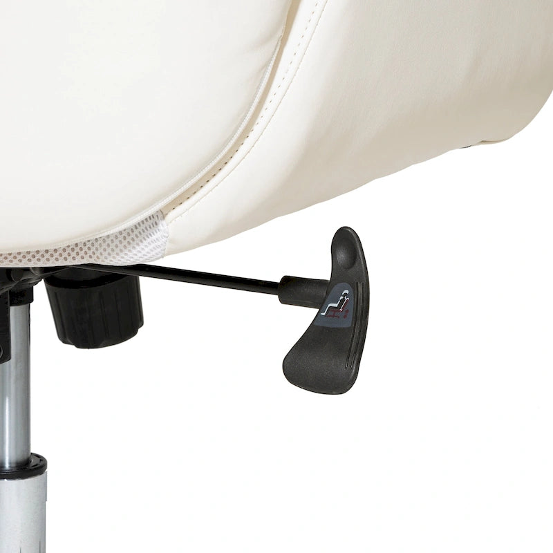 Sedia da ufficio girevole regolabile in similpelle stile Mid-Century, 48 pollici