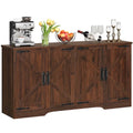 Madia/Credenza 4 ante stile Farmhouse con mobile bar per caffè e spazio contenitore