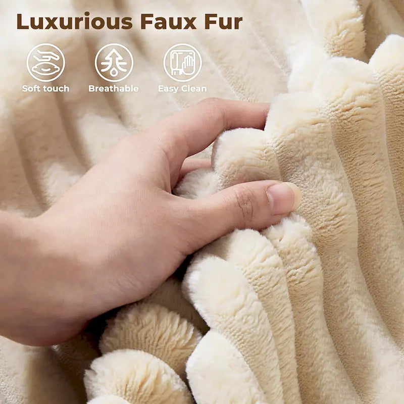 Divano lungo doppio chaise in peluche