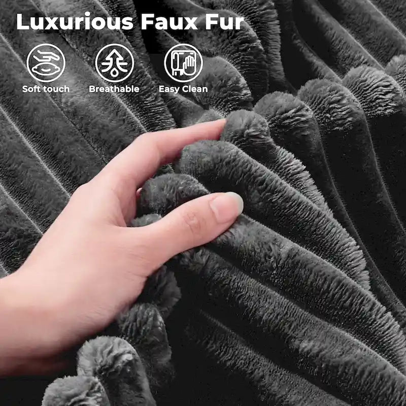 Divano lungo doppio chaise in peluche