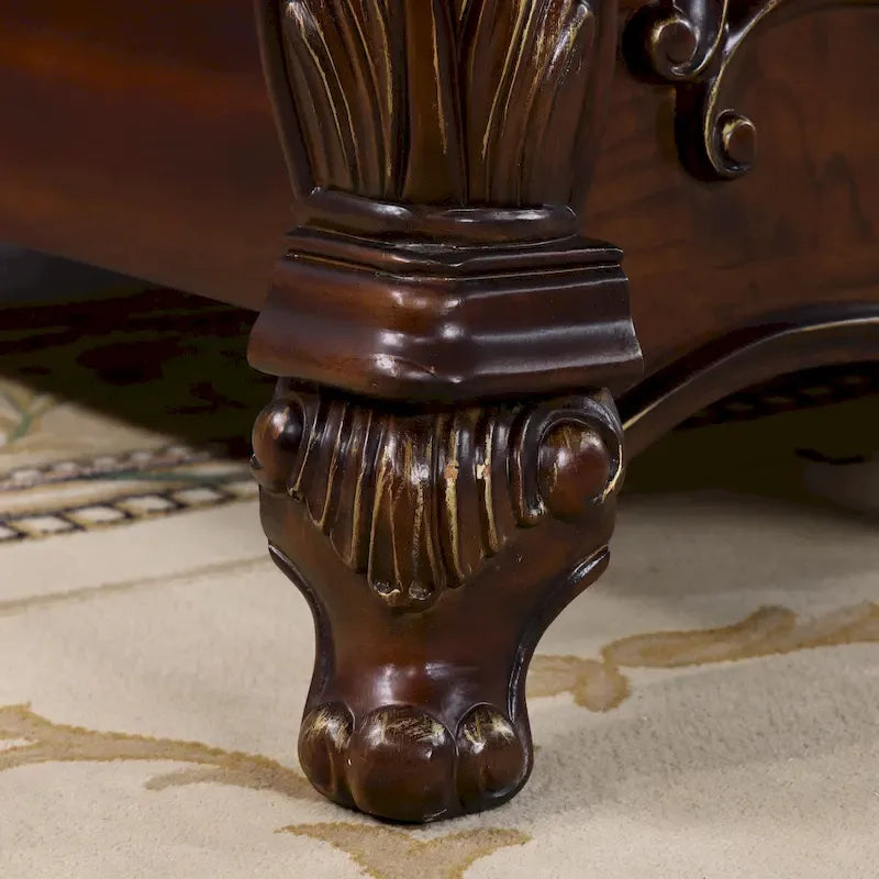 Letto in legno massello tradizionale con pannello