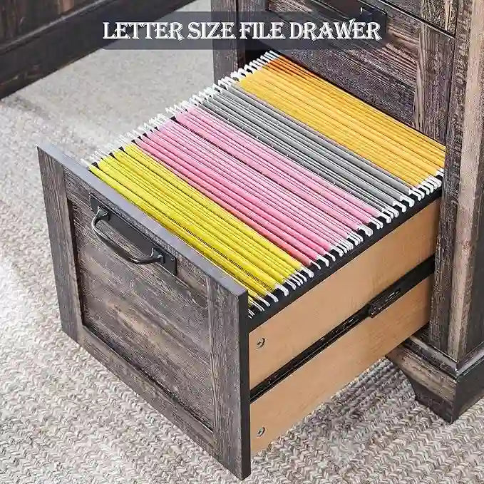 Scrivania da computer in legno per ufficio stile rustico da 60"